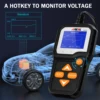 ANCEL BA301 6V 12V Car Battery Tester Analyzer Automotive Battery Cranking Charging load Circuit Test Tools for Car/Motorcycle 5