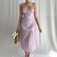 Robe longue moulante à imprimé floral pour femme, vêtement d'été élégant, idéal pour les vacances à la plage ou les vacances, collection 2024 4