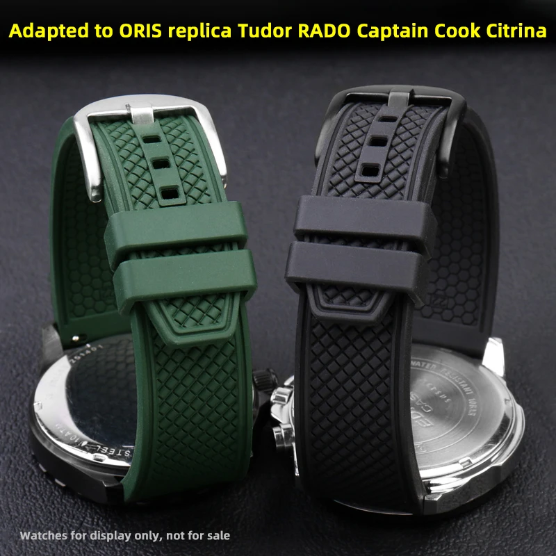 Cinturino In Fluorurubber Di Alta Qualità Per Oris Replica Tudor Rado Captain Cook Citroena Accessorio Di Ricambio Cinturino Impermeabile 20 22Mm