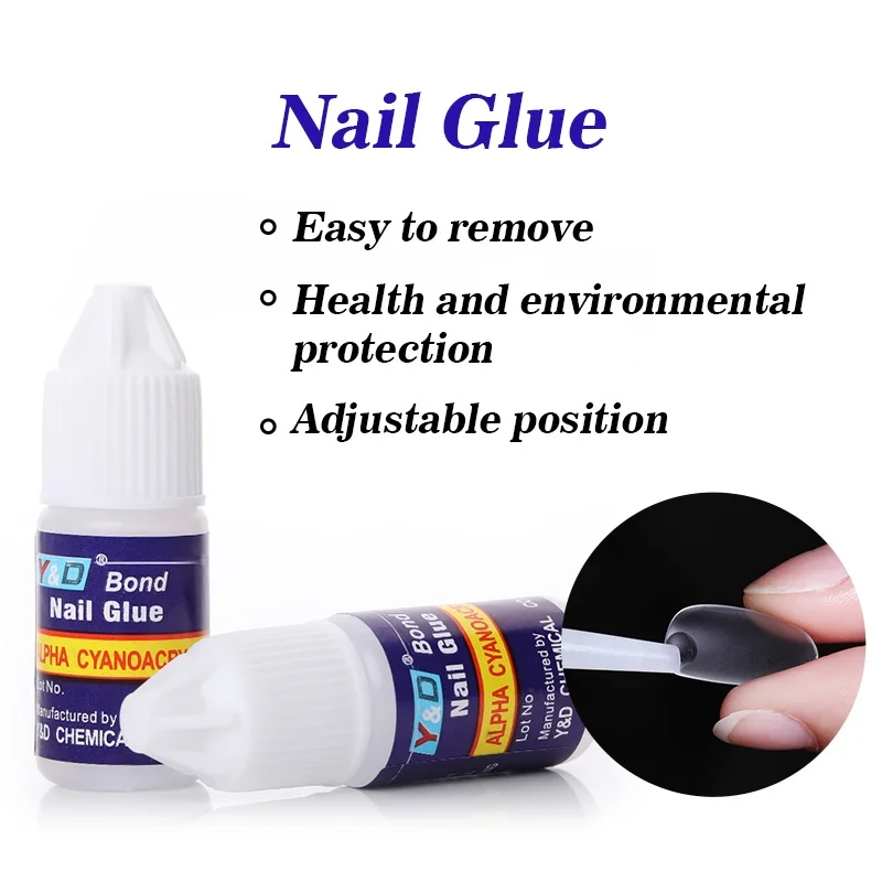 1/5/10pcs Super Strong Nail Bond Glue Acrylic Tips & Rhinestone Professional Nail Glue 2g/3g/7g/10g Fast Dry Long Lasting Glue 3