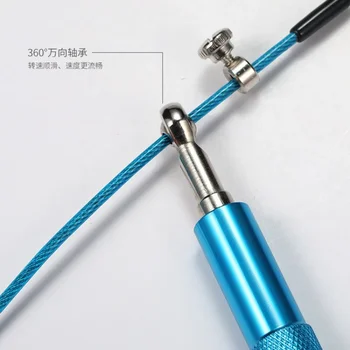 1PC Jump Rope Ultra-speed Skipping Rope Steel Wire Jumping Ropes for Boxing Gym Fitness Training 3 Meters Adjustable Speed Gym 6