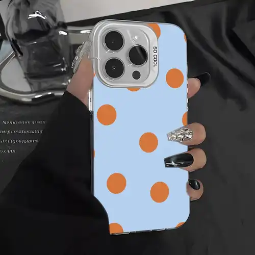 Simple Black White Polka Dot Phone Case For iPhone 16 15 14 13 12 11 Pro Max 17 Plus Colorful Cover - Image 13