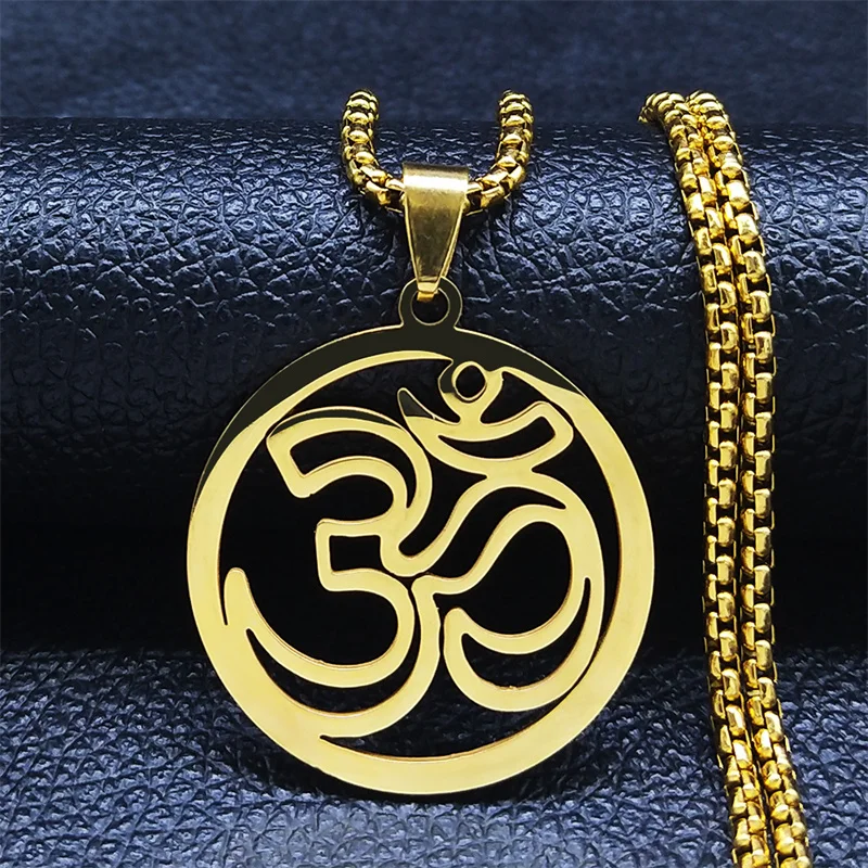 【国内発送】14KGF* Yoga ヨガ Om ネックレス gold/silver 国内発送】14KGF* Yoga ヨガ Om ネックレス gold/silver