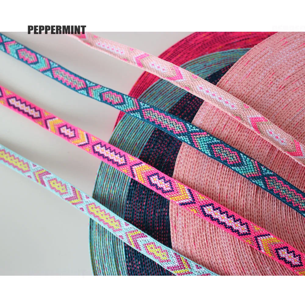 2Yards 1.5cm Ethnic Rope Embroidery Trim Boho Lace Sewing Accessories ...