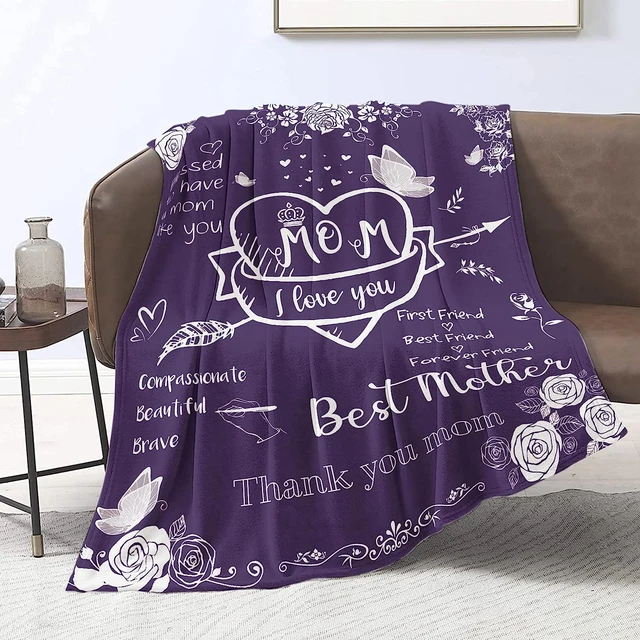 Gifts for Mom, Christmas Birthday Gifts for Mom, Blanket to My Mom Gift  from Daughter Son, Best Mom Gifts, Mom Blanket 50x60