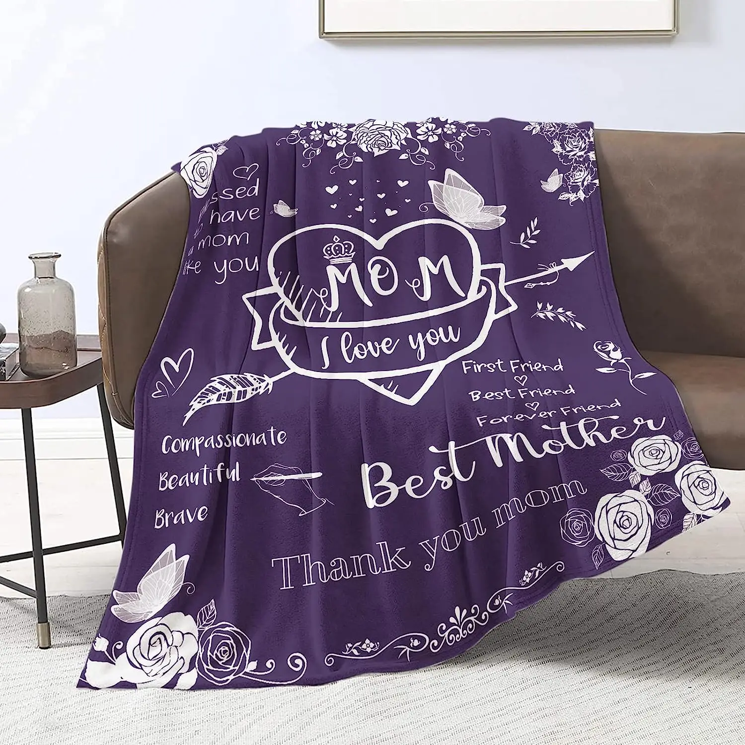 Birthday Gifts for Women, Mom Blanket from Daughter or Son, Valentine Gifts  for Mom, Cozy Fleece Throw Blankets, Mom Gifts - AliExpress