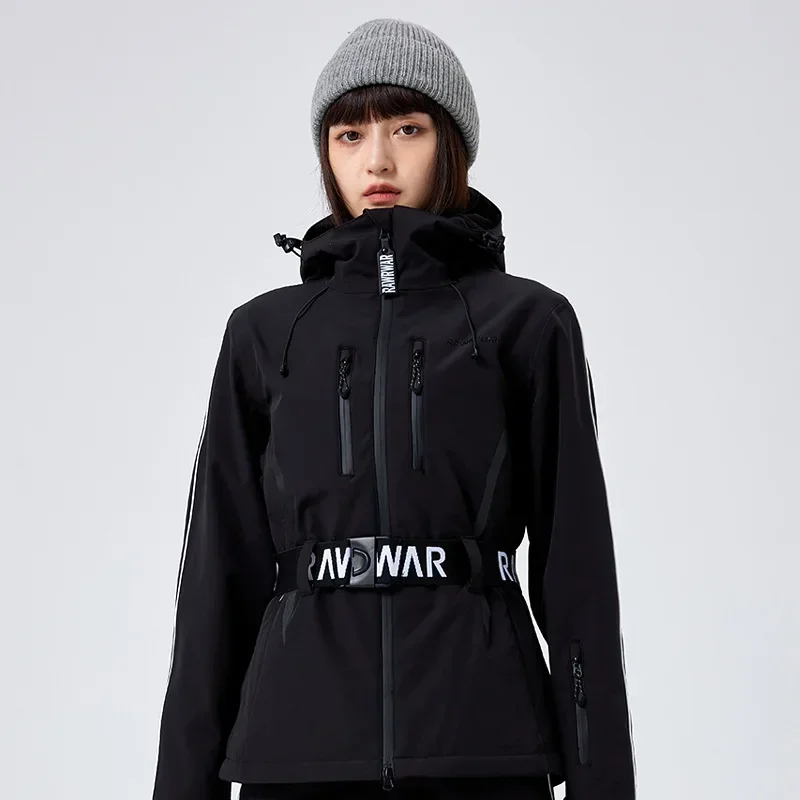 Skiing Snowboarding Jackets Clothes Winter New Women's Outdoor Sports Windproof Warm Cotton Slim Fit Ski Top Snow Overcoats