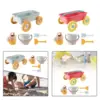 5x Kid Wagon Toy Children Wagon Cart Fun Outdoor Games Beach Sand Toys Set Construction Vehicle for Garden Beach Yard Outdoor 4