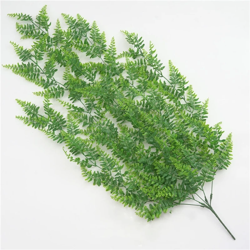 Artificial Hanging Plants Vines Ferns Pteris Rattan Fake Plastic Leaves