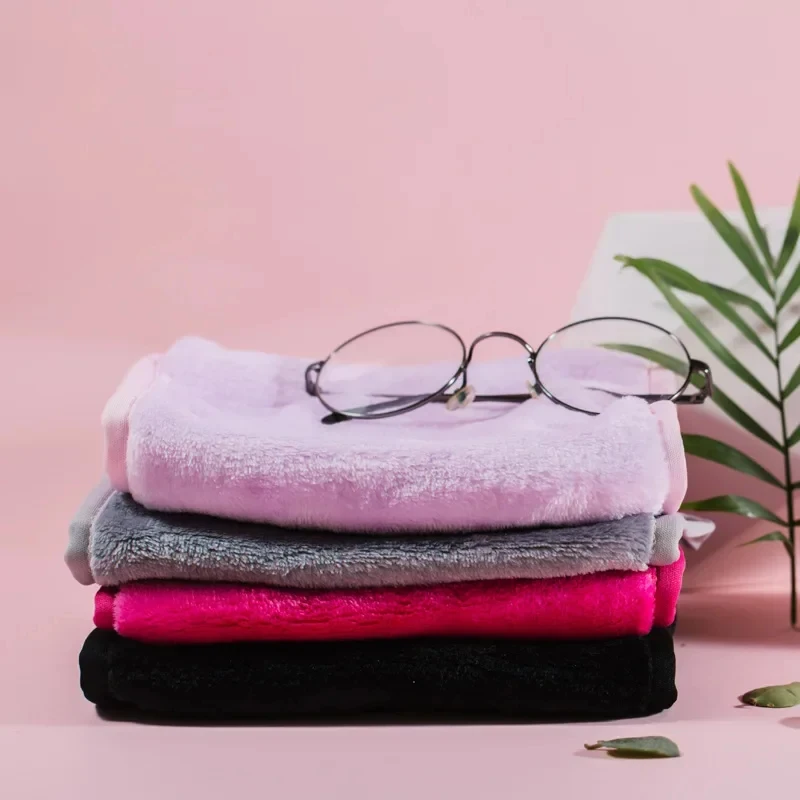 1-4Pcs 재사용 가능한 메이크업 리무버 코튼 패드 메이크업 지우개 마이크로 화이버 페이셜 타올 페이스 클리닝 클리너 물티슈 스킨케어 도구