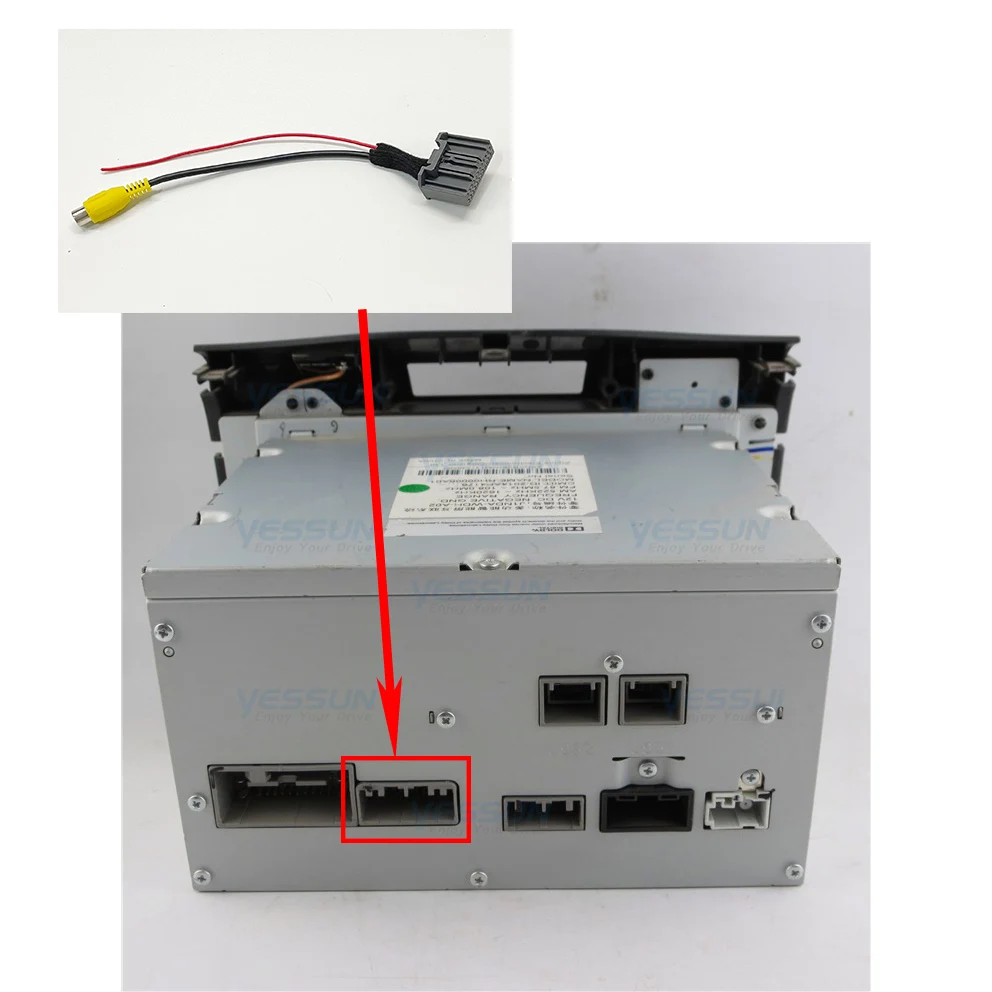 24P Reverse Camera Pnp Adapter Harness Per Honda Radio Jazz City Accord Cr-V Crv 2010 ~ 2015 Per Honda Alpine Cd Reverse Camera