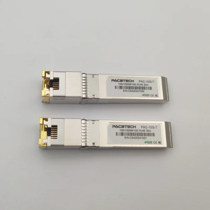 10G RJ45 Copper SFP+ Module 10GBase-Tx Ethernet Fiber Optic FTTH Compatible with /JuniperCisco/Mikrotik Switch 30m