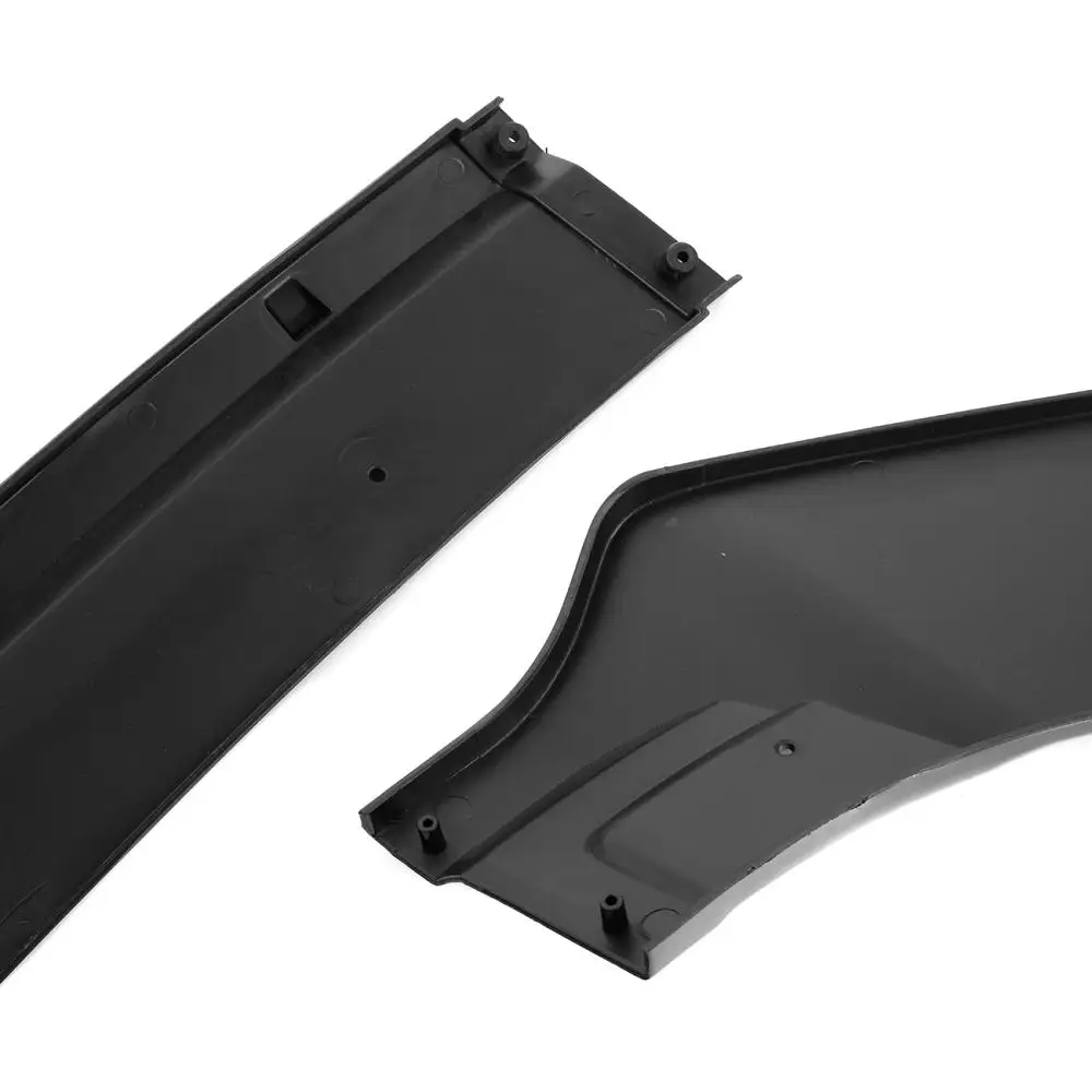 3Pcs Front Bumper Lip Spoiler Splitter Gloss Black Volkswagen Golf MK7 MK7.5 GTI R R-line GTD 2014 -