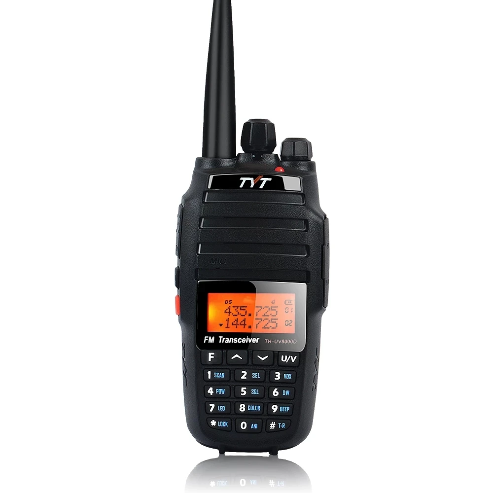 

TYT-TH-UV8000D Walkie Talkie, 10 km Dual Band, VHF, UHF, 10W Radio, 3600mAh, Cross-band Repeater Function TH UV800D 8000E