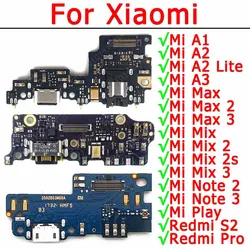 Charge Board For Xiaomi Mi A1 5X A2 Lite 6X A3 Mix 2S Max 2 Note 3 Play Redmi S2 Pro Charging Port Usb Connector Plate