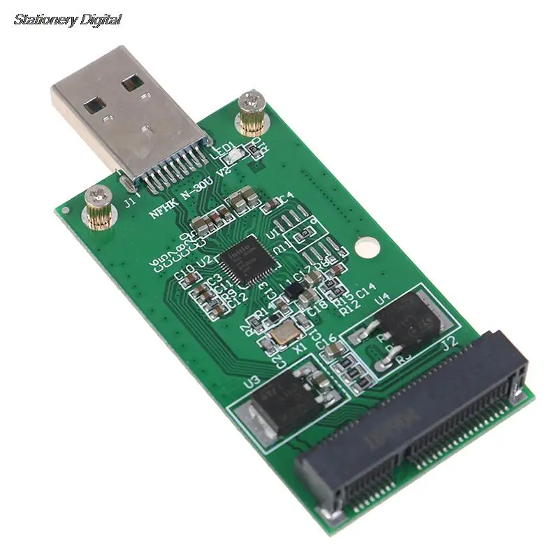 

Новый 1 шт. Mini USB 3,0 на PCIE mSATA внешний SSD PCBA конвейер адаптер карта