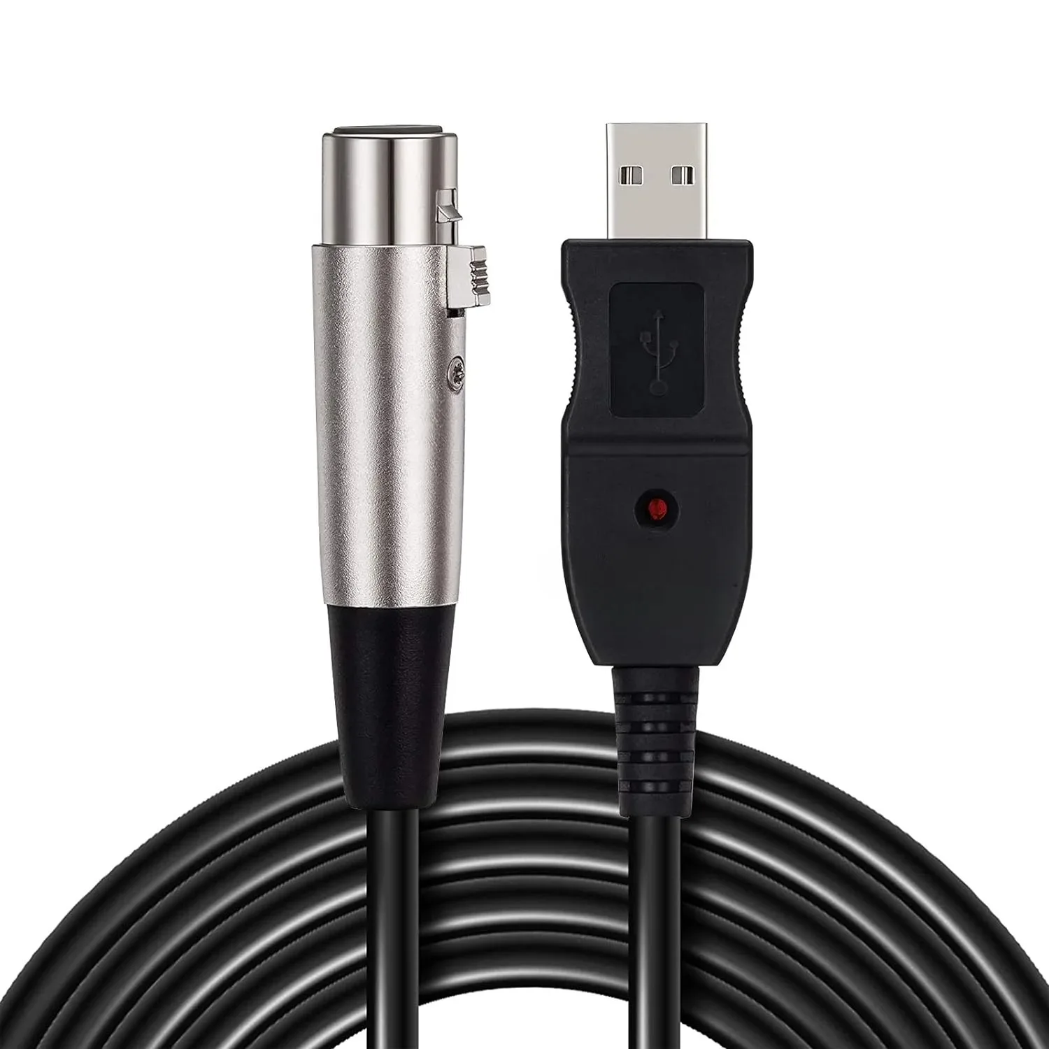 Xlr (3-פין) כדי ממיר קישור מיקרופון USB כבל אודיו usb2.0 xlr מחבר 3m כבל אודיו usb2.0 xlr מחבר 3m כבל אודיו usb2.0 xlr