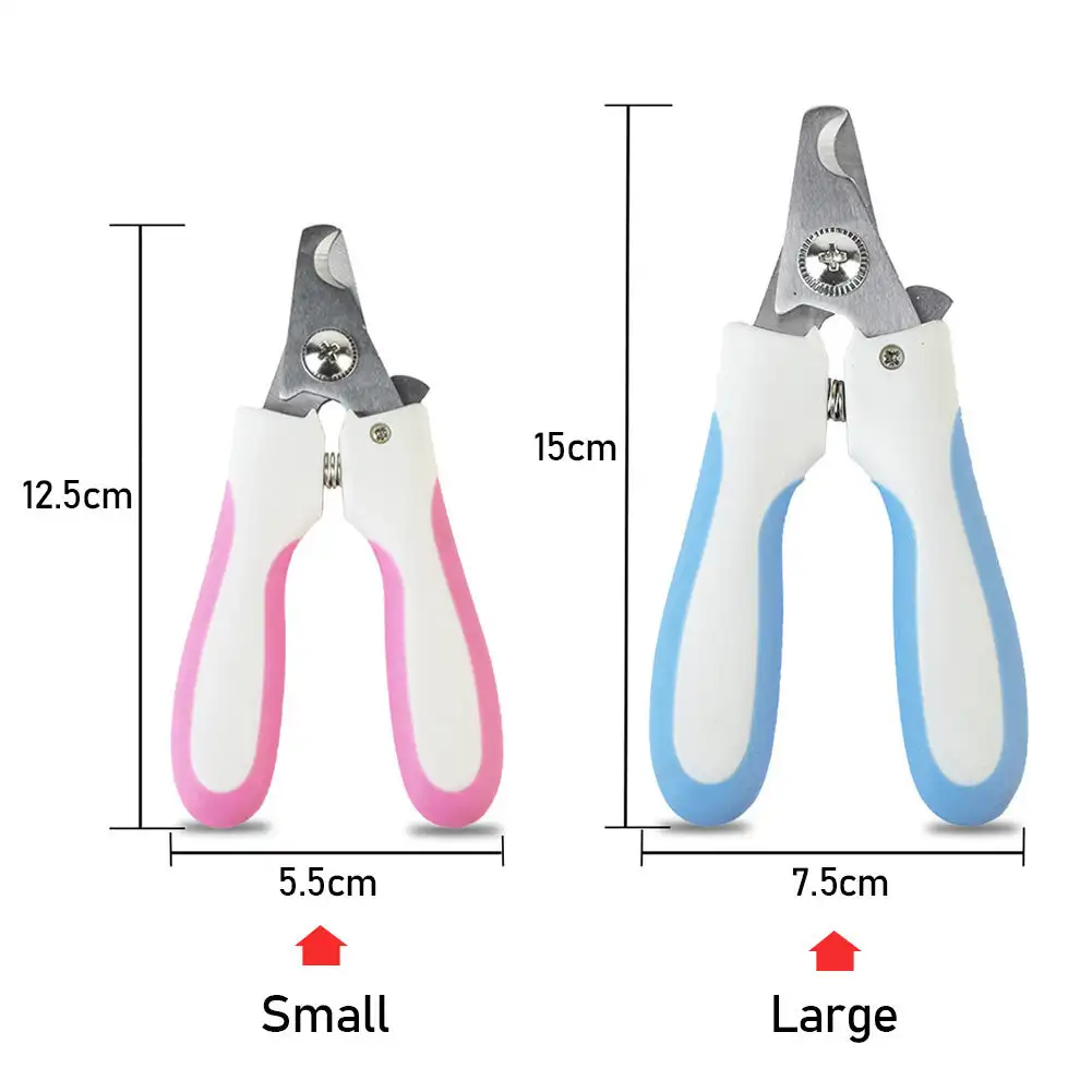 Professional Pet Nail Clipper Stainless Steel Dog Cat Nail Trimmer Labor-Saving Clipper Convenient Pet Grooming Supplies