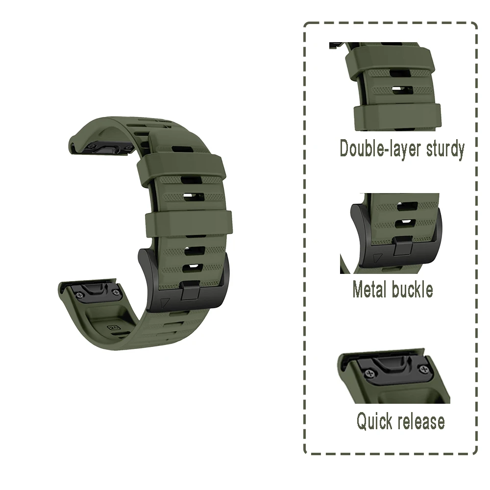 Ultimate Quick Fit Silicone Band - Premium Outdoor Replacement Strap