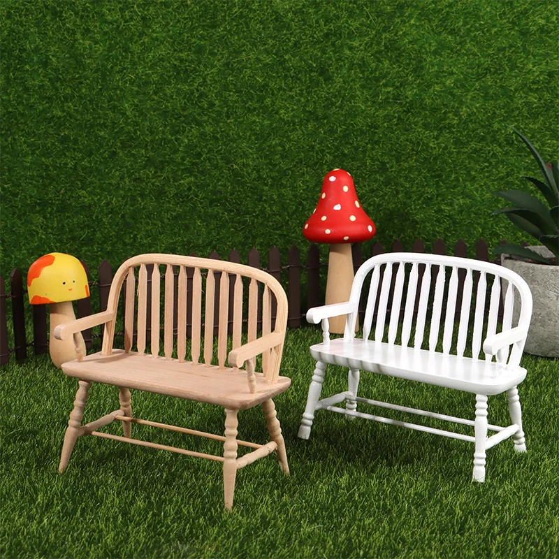 

1 шт. 1:12 миниатюрный кукольный домик, двойной стул, мебель для влюбленных, домашняя модель, Декор, игрушка, аксессуары для кукольного домика