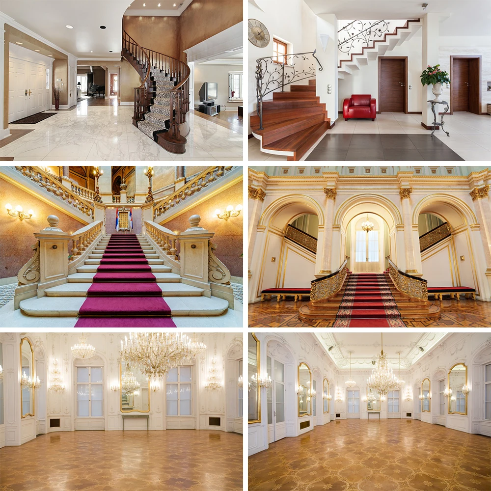 Interior Chic House Staircase Interior Scenery Portrait Photography