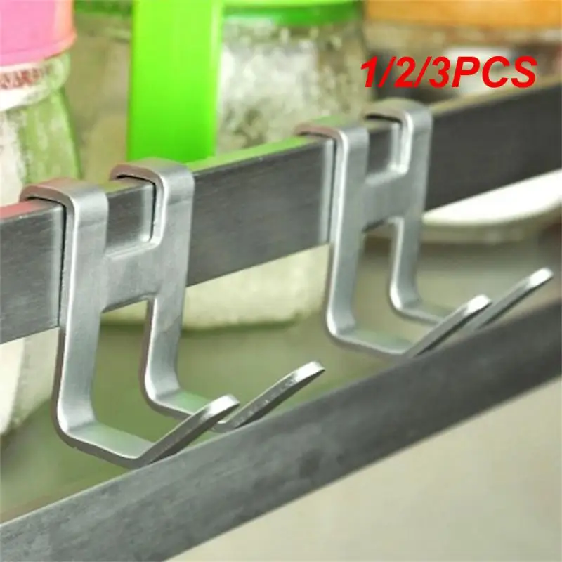 

1/2/3PCS Space Aluminum Metal Shower Frameless Glass Door Hook Free Hole Towel Holder Hanger Bathroom Towel Rack For Bathroom