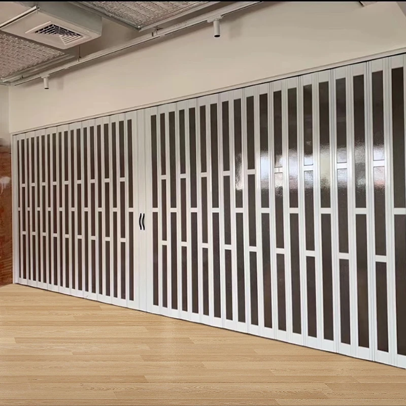Japan Aluminum Accordion Door Foldable Sliding According Door Room Separation fire proof indoor use Size Dimensions