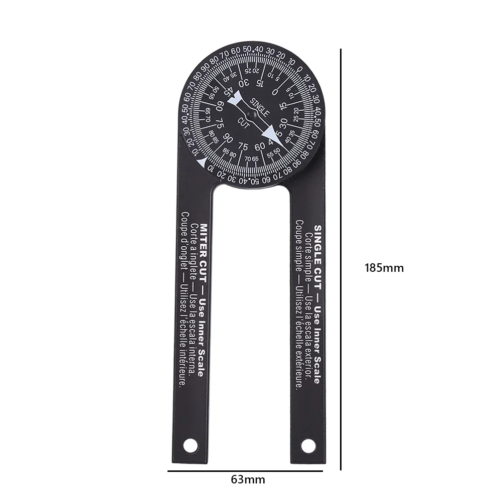 Practical Mitre Saw Protractor Woodworking Angle Gauge Detecting Hand Tool Set Professional Woodworking Plastic Bevel Protractor carpenter measuring tool angle measuring tool angle protractor woodworking measuring tool