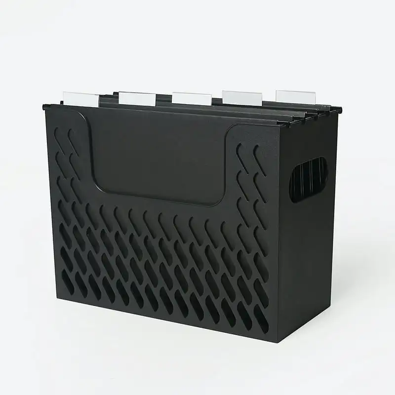 

+ Gear Portable Black File Organizer Box, with 5 Hanging File Folders, Letter Size Spoon holder for kitchen Silicone pot holder