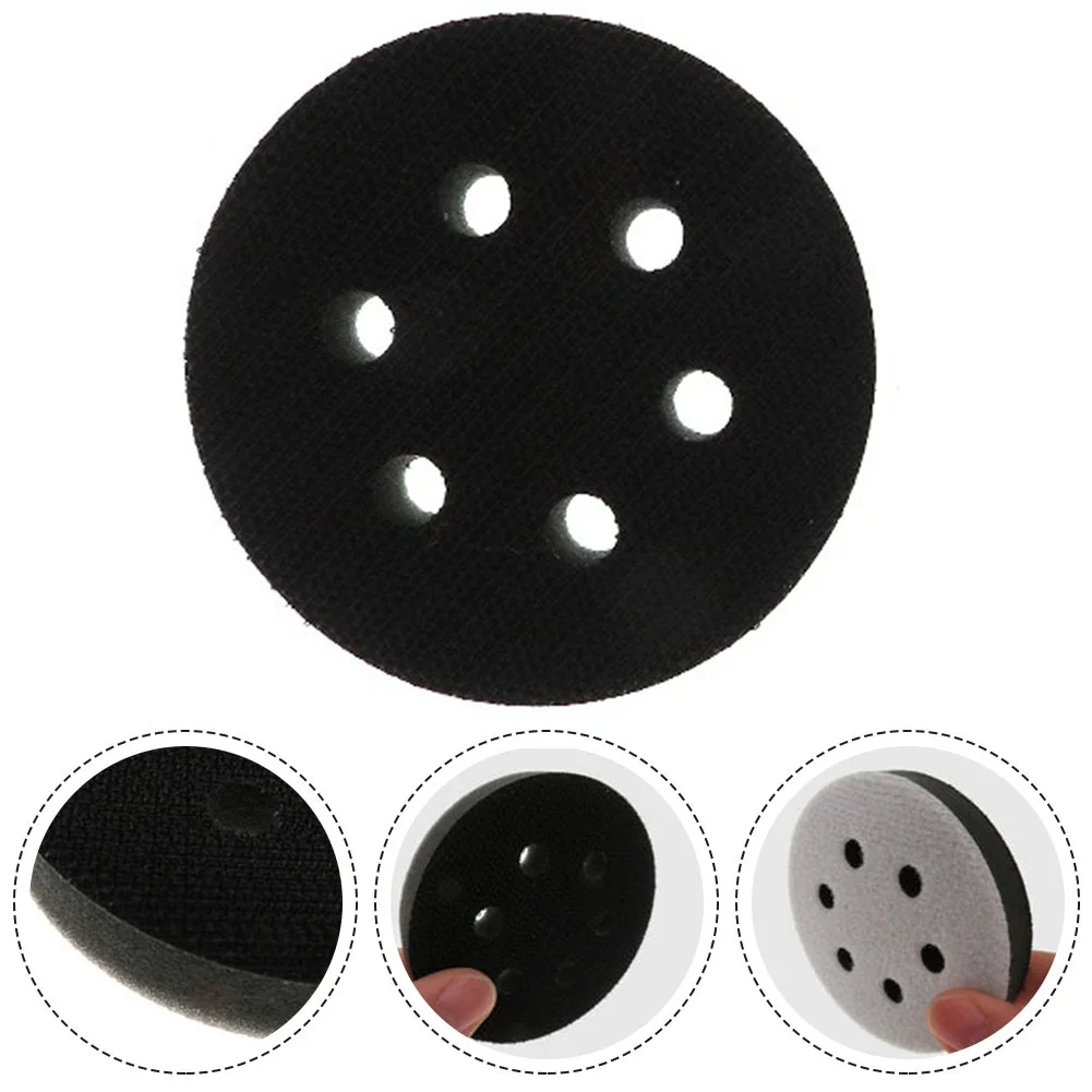 3Inch 75mm 6 Holes Soft Hook And Loop Interface Pad Abrasive Cutting Sanding Polishing Disc Cushion Pad Tray Backing Tools 8pcs 3inch soft density interface pads hook and loop sponge cushion buffer backing pad protection sanding disc backing pad