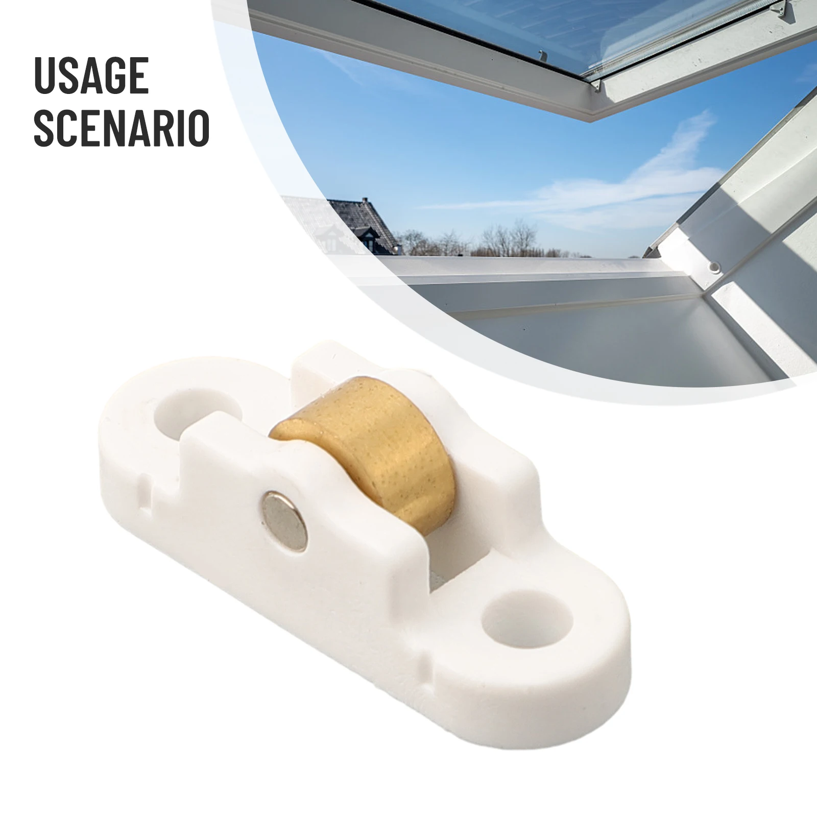 Stainless Steel Door Window Pulley Flat Slot Wheel Sliding Door Fittings Glass Sliding Rollers Screen Window Nylon Pulley