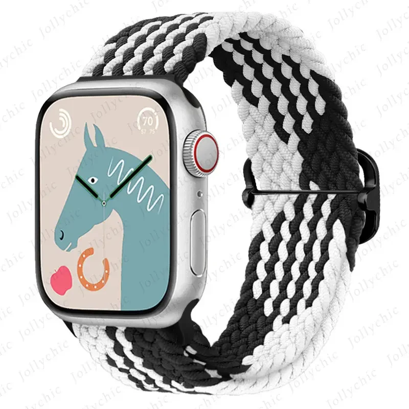 Braided Solo Loop Strap for Apple Watch - Stylish and Comfortable Wristband Accessory