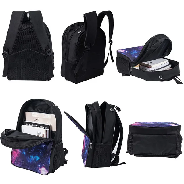 Lolirock Backpack Set 16 Inch Teenager Bag for School Students