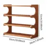 Desktop Shelf 4 Layer Home Decor Sundries Display Shelf Makeup Shelf Organizer Wooden Storage Rack for Dresser Dorm Bedroom 6