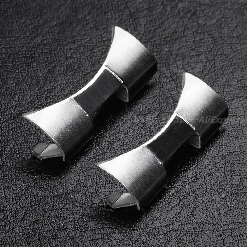 Curved End Stainless Steel Strap Adapter for Watch Bracelet Links (Multiple Sizes Available)
