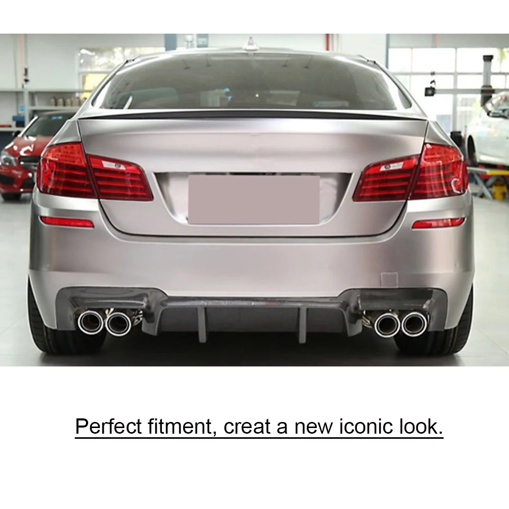 Carbon Fiber Rear Bumper Diffuser Lip For BMW 5 Series F10 M5 Sedan 2012-FRP Rear Bumper Diffuser Lip Spoiler Three Style