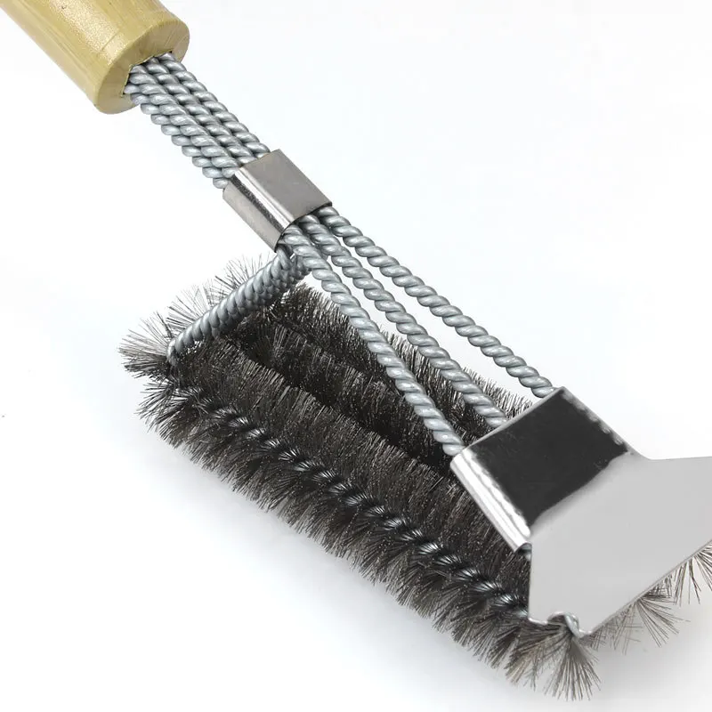 Stainless Steel Barbecue Brush, Barbecue Decontamination Equipment, Steel Wire Brush Tool