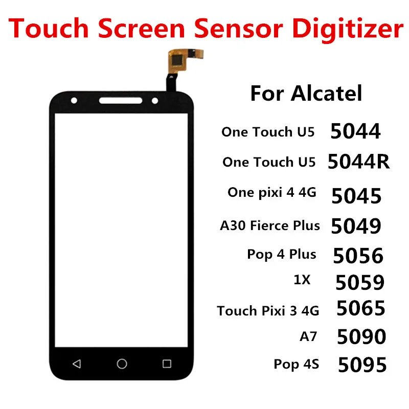 Touch Screen For Alcatel 5044 5044R 5045 5049 5059 5056 5065 5090 5095 LCD Display Front Out Panel Sensor Digitizer Replace Part | Мобильные