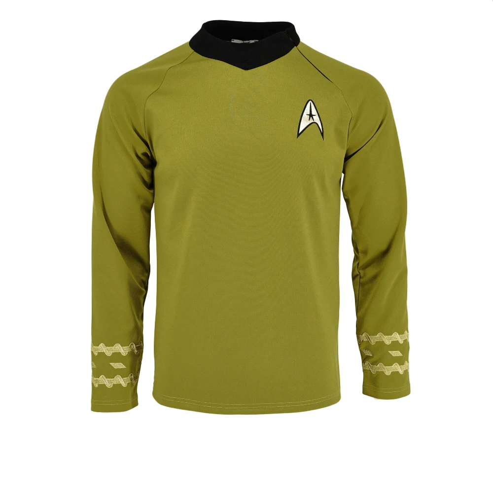 Cosplay TOS Captain Kirk Spock Starfleet Tops for Men's Coat Halloween Party Prop