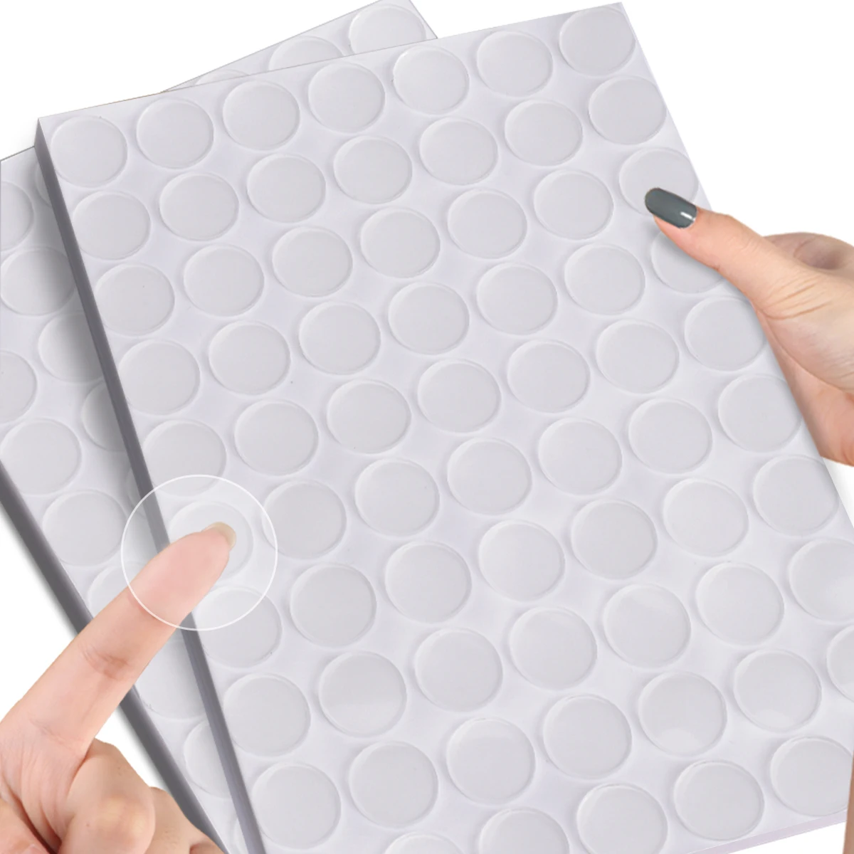 Clear Acrylic Double-Sided Tape Traceless Nano Adhesive Dots, Waterproof EVA for Balloons Car Plastic Glass Metal Drywall etc