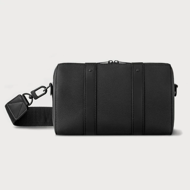 Black Leather City Keepall