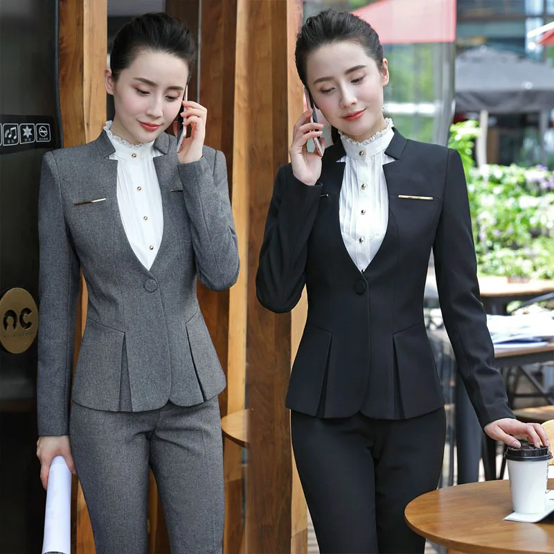 

Business Suit Women's 2023 Spring and Autumn New Fashion Elegant Ol Skirt Slim-Fit Long Sleeve Female Work Clothes Uniform