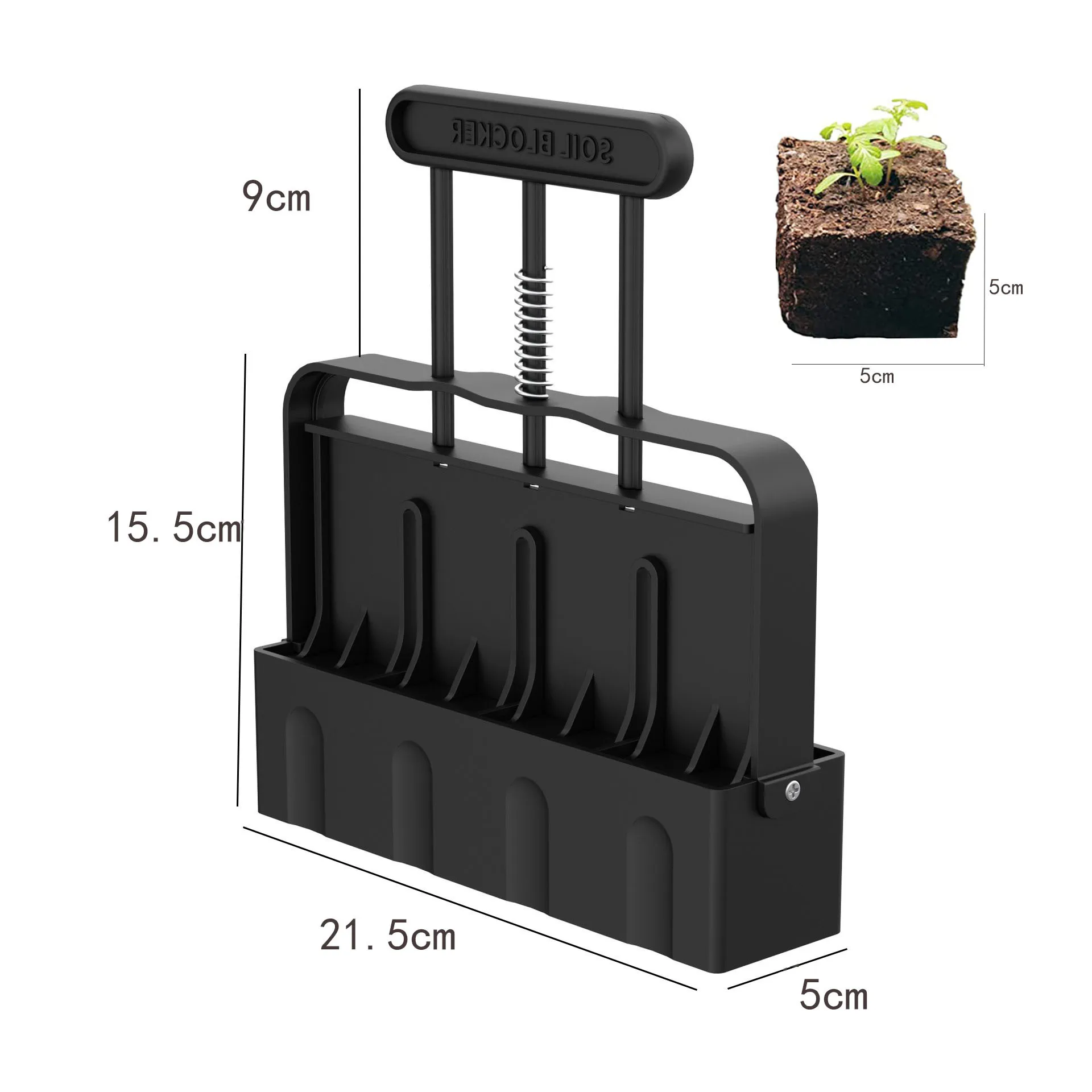 Soil Block Maker Manual Garden Sowing Tree Farm Tools Fast Nursery Loader