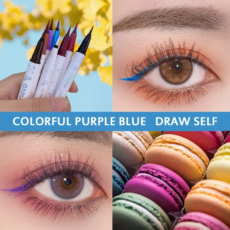 

Colorful Matte Liquid Eyeliner Pencil Quick Dry Waterproof Makeup Liquid Eye Liner Delicate And Long-lasting Eyes Pen Cosmetics