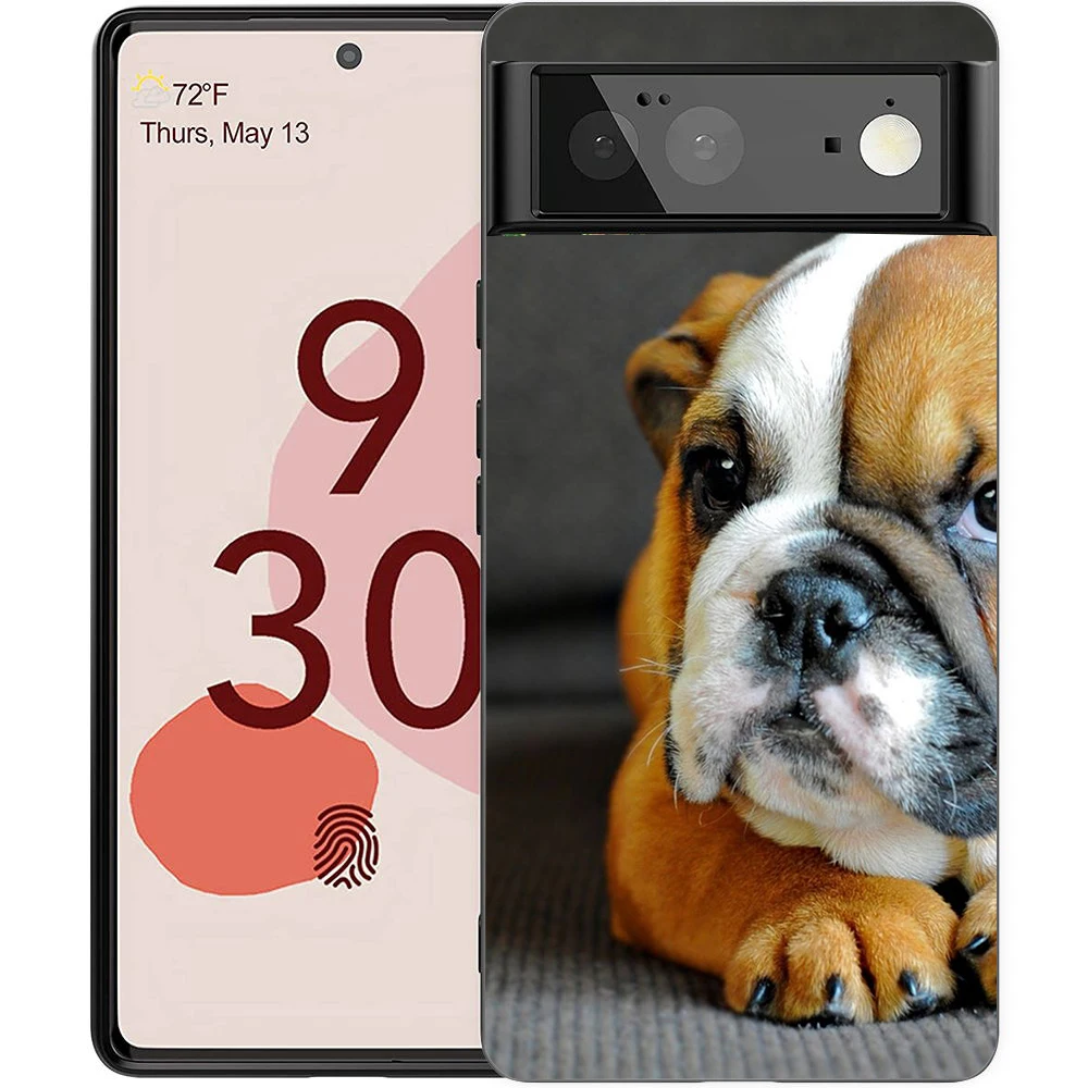 French Bulldog Dog Design Shockproof Silicone Phone Case Cover