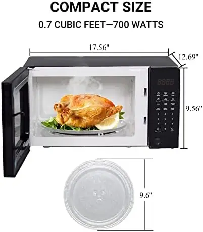 Microwave Oven Daewoo Kor-661bw (700 W; 20 L; Microwave Distribution  System; 10 Power Levels) - Microwave Ovens - AliExpress