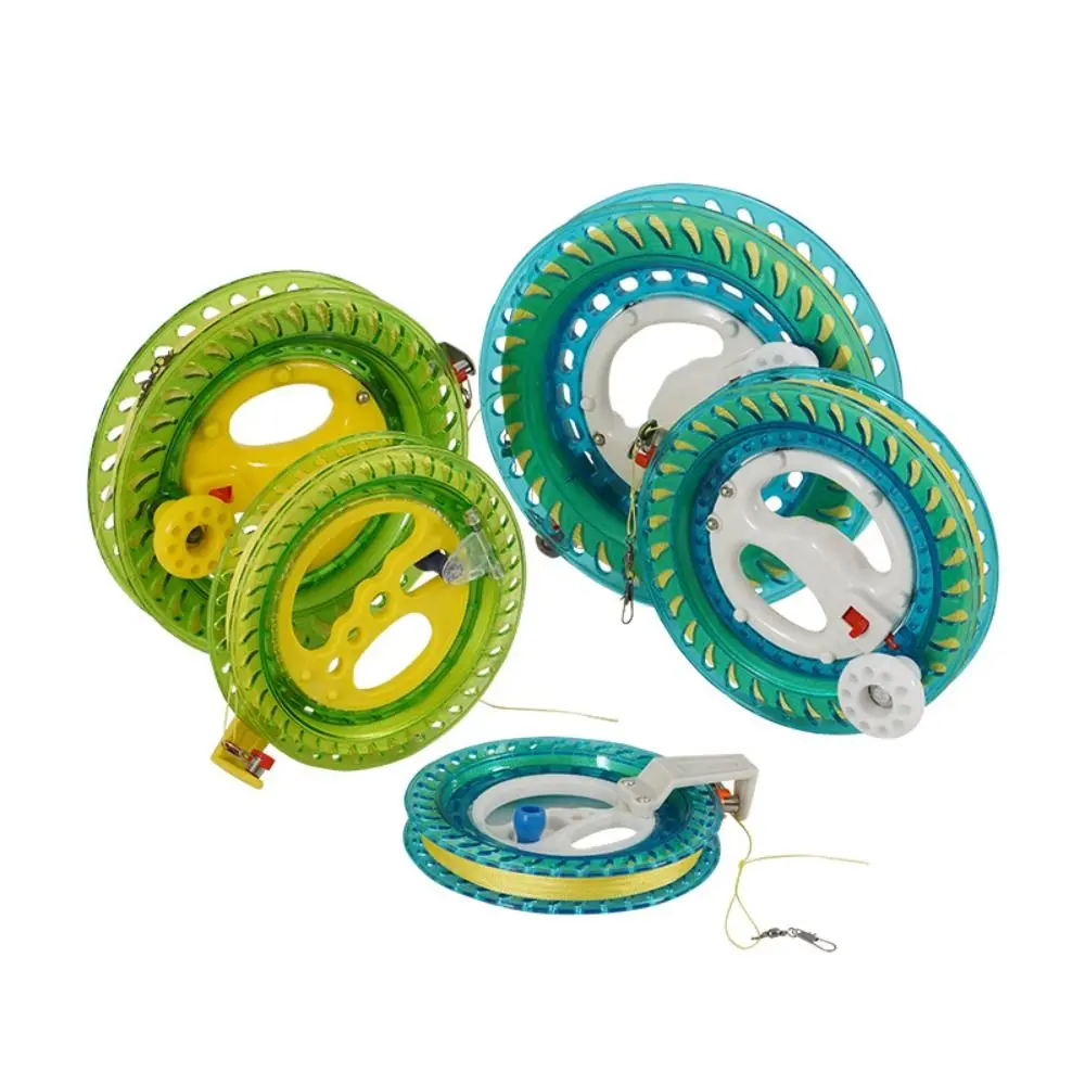 CLISPEED 15pcs String Kite Wheel Kite Rod and Reel Kite Flying Reel Metal  Kite Reel for Kite Spool Kite Reel Winder Aluminum Kid Kite Kids Kite