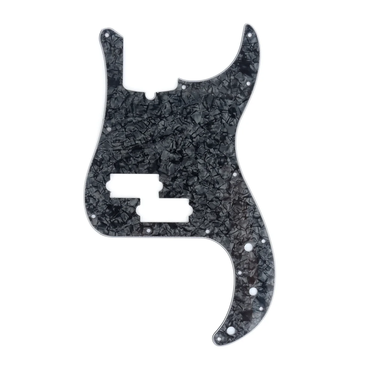 

Musiclily Pro 13-Hole Modern Style P Bass Pickguard for 4 String American Precision Bass, 4Ply Tortoise Shell