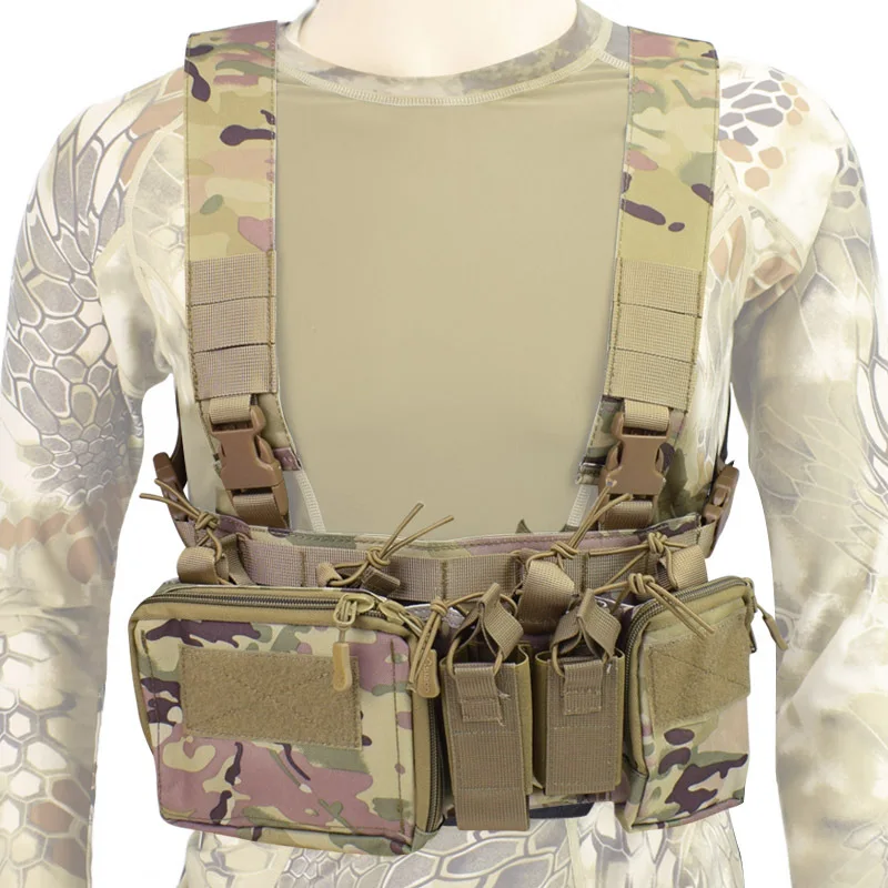 

Multi-Functional Camouflage Body Armor Hunting Carrier Chest Rig Molle Vest Men Women Combat Equipment for Outdoor Cycling