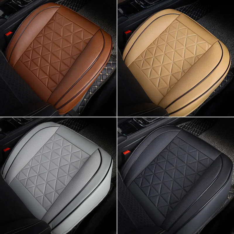 Cars Seat Cushion Front Car Seat Cover PU Leather Automobiles Seat Protector Universal Car Chair Pad Mat Auto Accessories